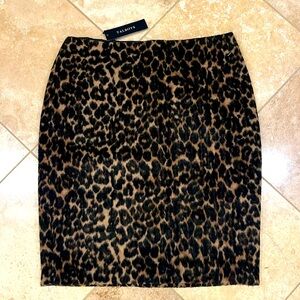 Talbots Leopard Print Pencil Skirt